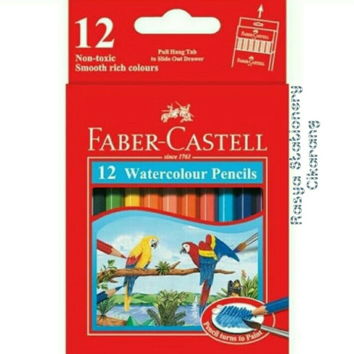 

Pensil warna Faber - Castell water colour 12 pendek