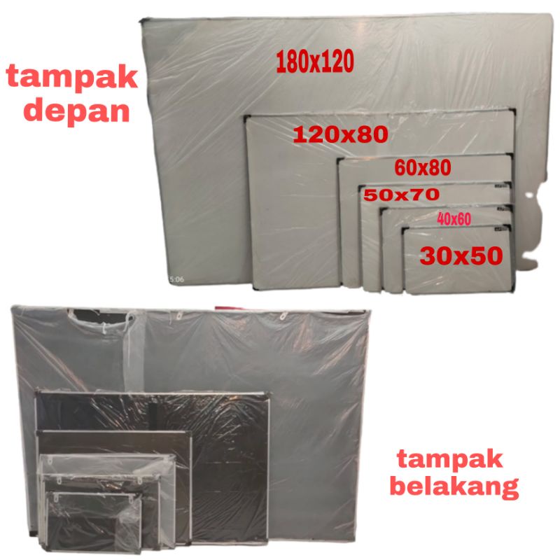 

papan tulis whiteboard -blackboard non magnetik 30x50, 40x60, 50x70