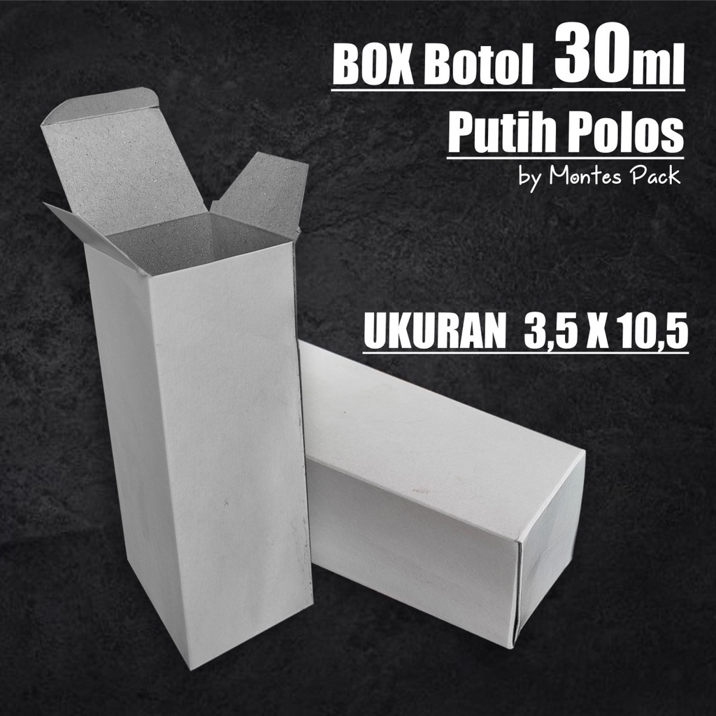 

Box Spray PUTIH / kemasan botol / box botol parfum 30ml / Box 3,5x3,5x10.5 polos
