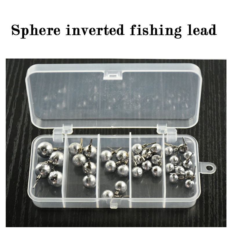 33Pcs/box 3.5G 5G 7G 10G 14G Fishing Weight Sinkers for Drop Shot Fishing Tackle Accessories