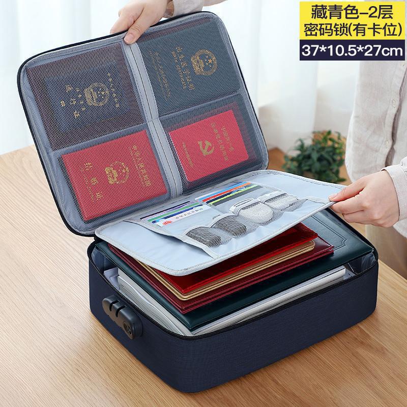 (SMARTLOCK) Tas Dokumen Passport Tas Travel Document Dengan Password