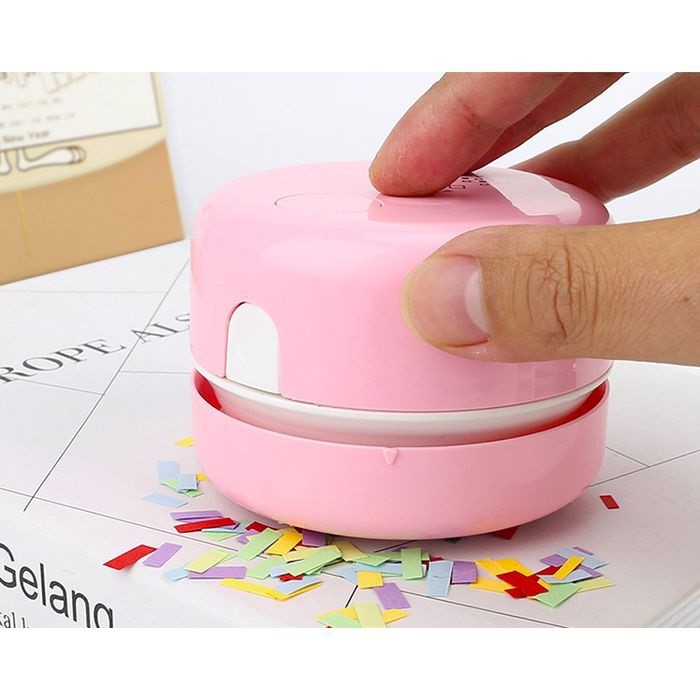 VACUUM MINI MACARON DESKTOP VACUUM CLEANER PORTABLE ALAT PENYEDOT DEBU MINI VACUUM MEJA VAKUM AA