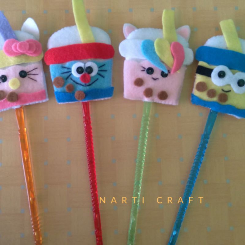 Kalam boba karakter/tuding ngaji boba/Telunjuk ngaji boba dari kain flanel