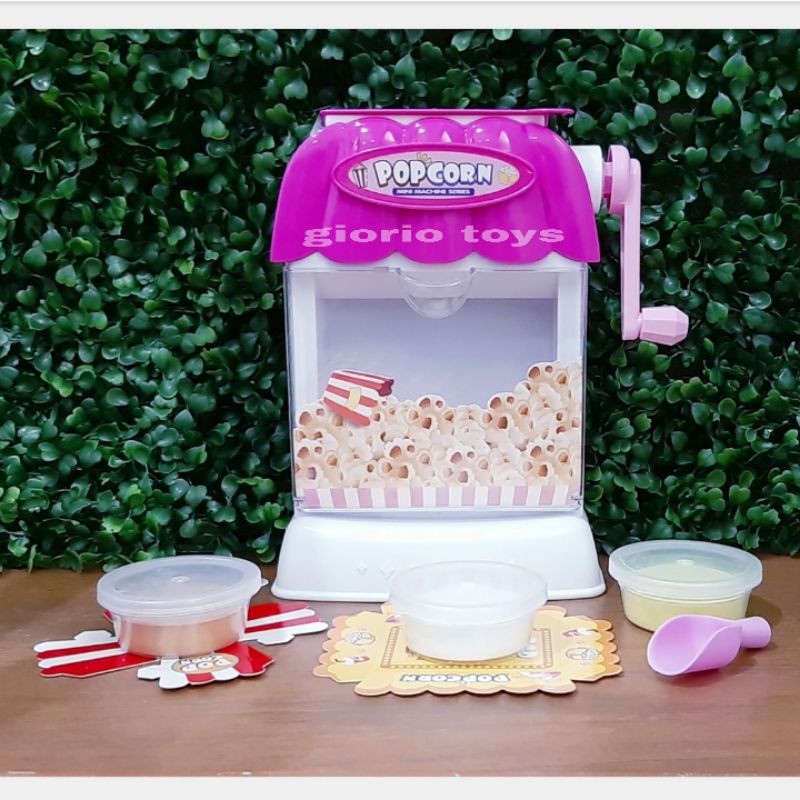 Mainan Popcorn Mini Machine Series Mesin Pembuat Pop Corn Maker Mainan Jual Jualan / Mainan Clay Doh