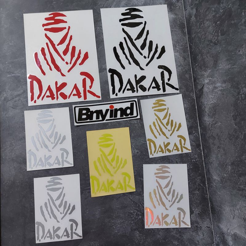 STICKER DAKAR STICKER MOBIL MOTOR CUTTING