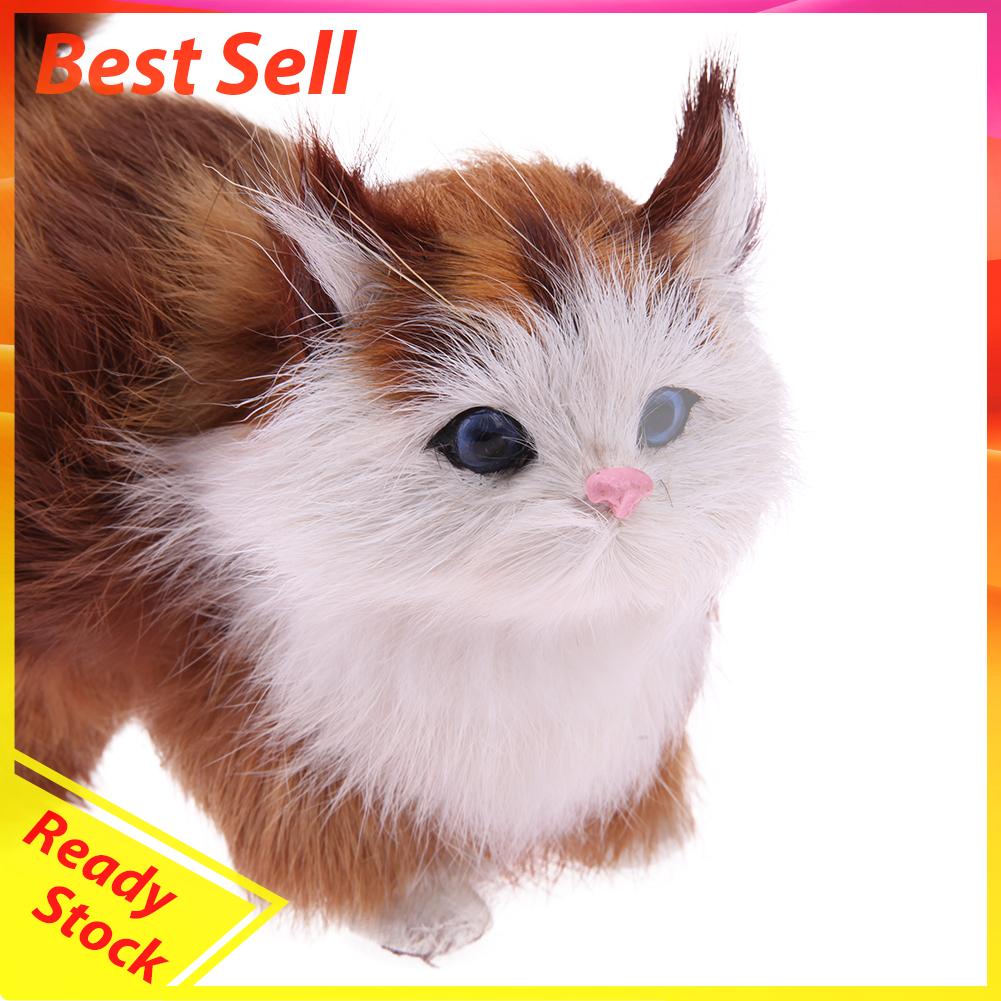 Mainan Boneka Stuffed Plush Simulasi Kucing Untuk Hadiah Anak