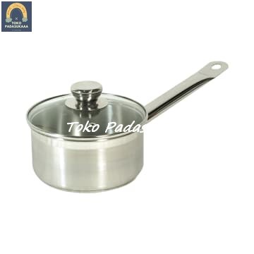 

Kuali Masak Kris 18 Cm Panci Saucepan Stainless Dengan Tutup Kaca