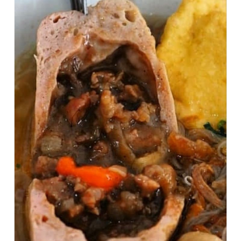 

Bakso Sapi Isi Daging Sapi Lada Hitam kemasan frozen Homemade