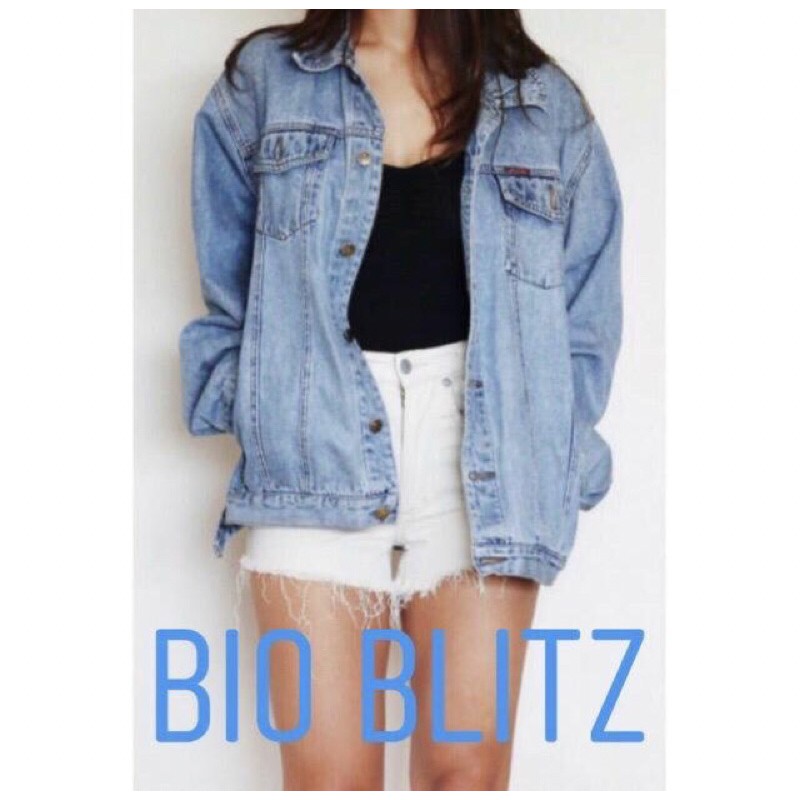 Jaket Jeans Jumbo Snow Black Premium Quality-Bio Blitz