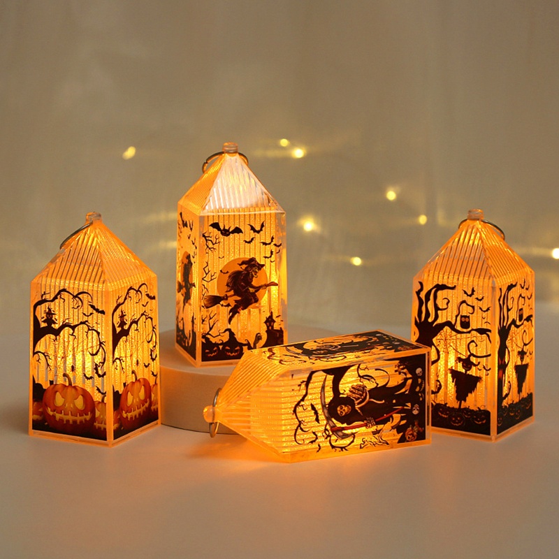 Zzz Lampu Lentera Desain Halloween Untuk Properti Foto Indoor / Outdoor