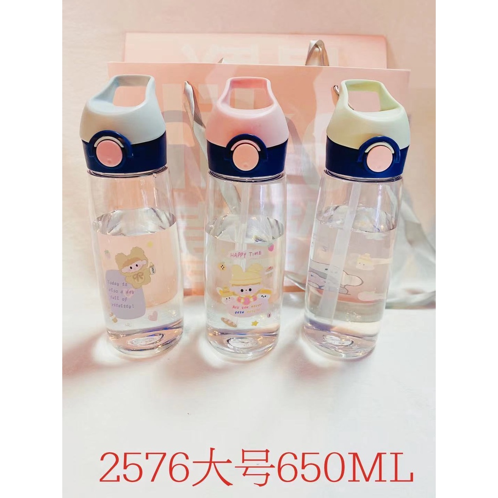 Botol Minum Anak / Botol Minum Plastik Kekinian / Botol Minum Viral / Botol Minum Murah 650ml RA-4