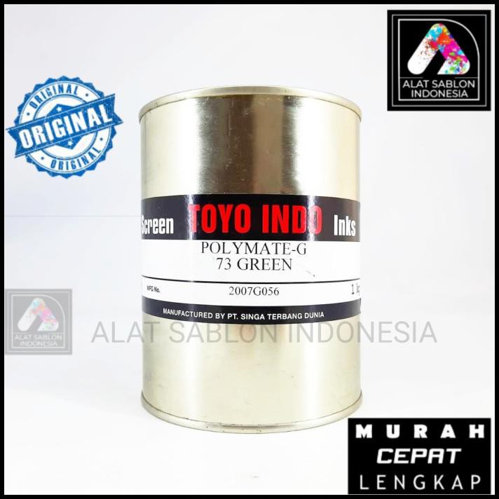 

Shazfa.10 | Tinta Toyo Polymate Green G73 Hijau Tinta Sablon Plastik 1Kg