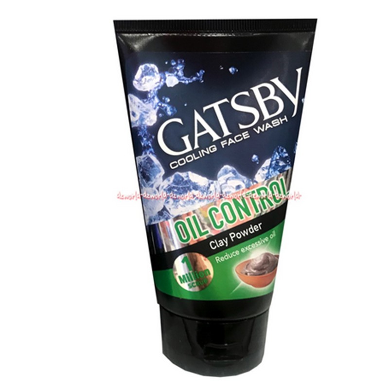 Gatsby Oil Control Clay Lemon 100gr Powder Cooling Face Wash Sabun Muka Pria Cowok Gatsbi