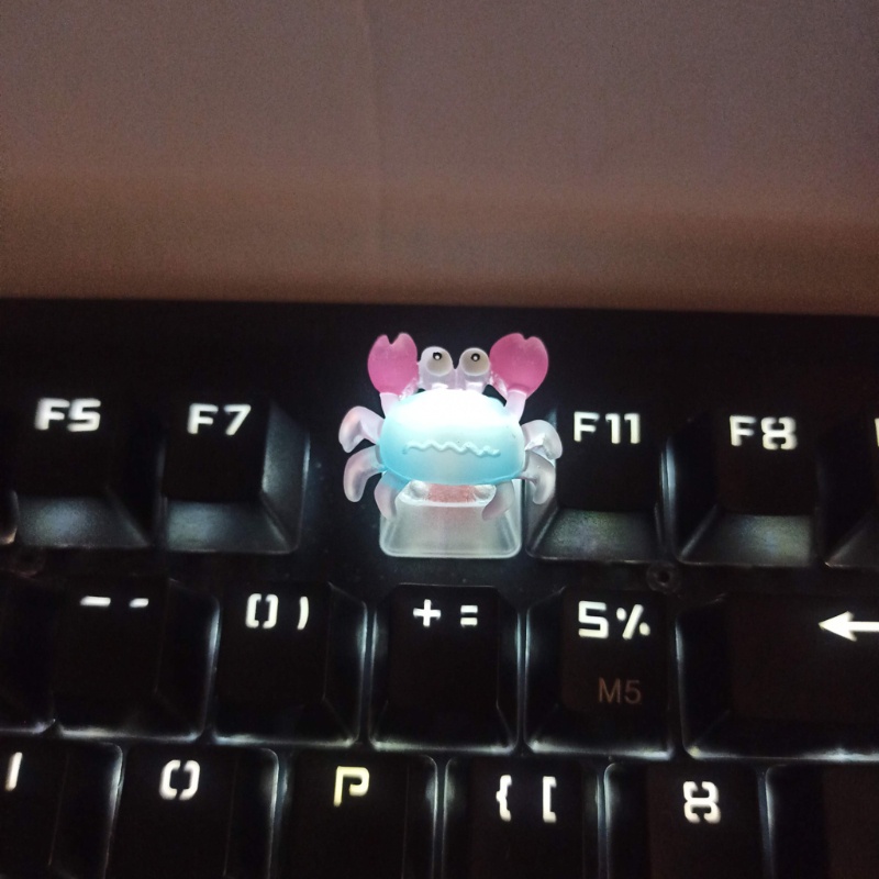 Btsg Anime Crab Keycap Bottom Backlit Keycaps Untuk Cherry MX Switch Keyboard Mekanik Kkey Cap Baru Pengganti Uniqu