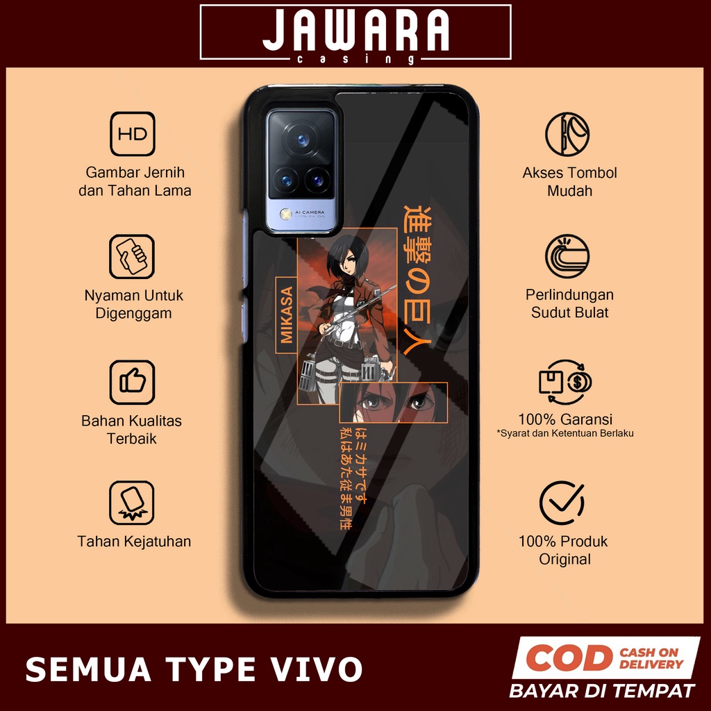 Case Vivo V21 Case Hp Vivo V21 Premium Glossy Case [AOT1] Jawara Casing Vivo V21 Casing Hp Aesthetic