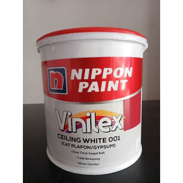 Jual NIPPON VINILEX CEILING WHITE 5KG- CAT PLAFON & GYPSUM | Shopee ...