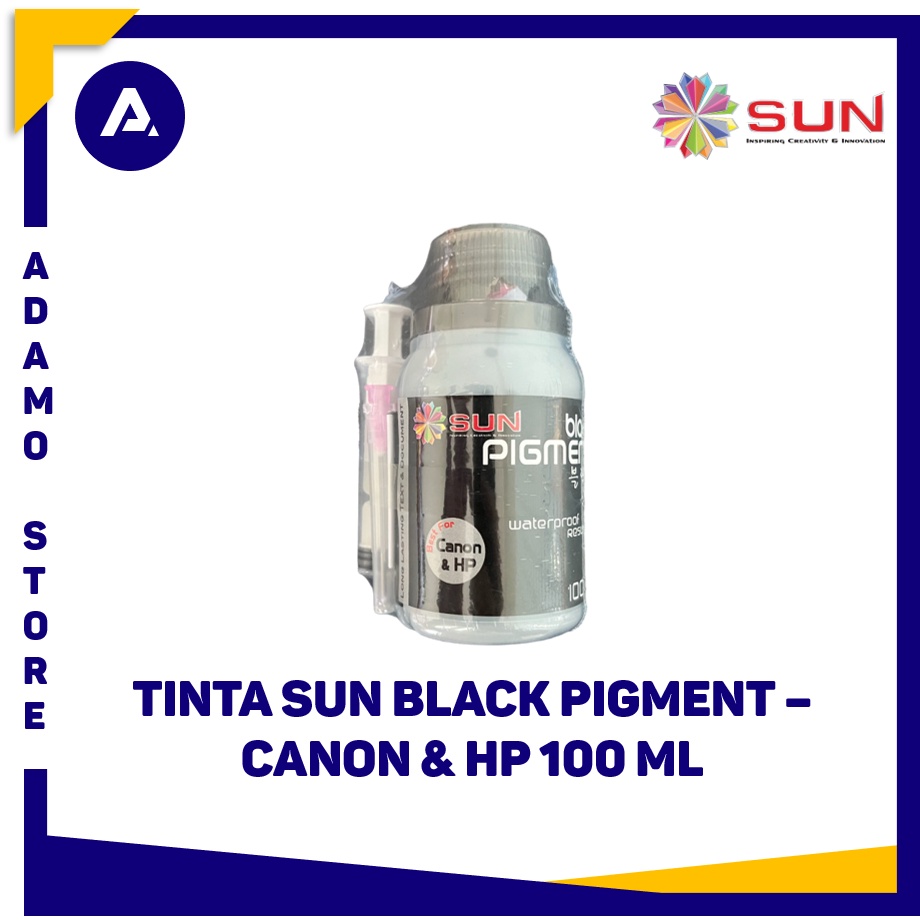 Tinta Sun Black Pigment Ink Canon HP 100ml