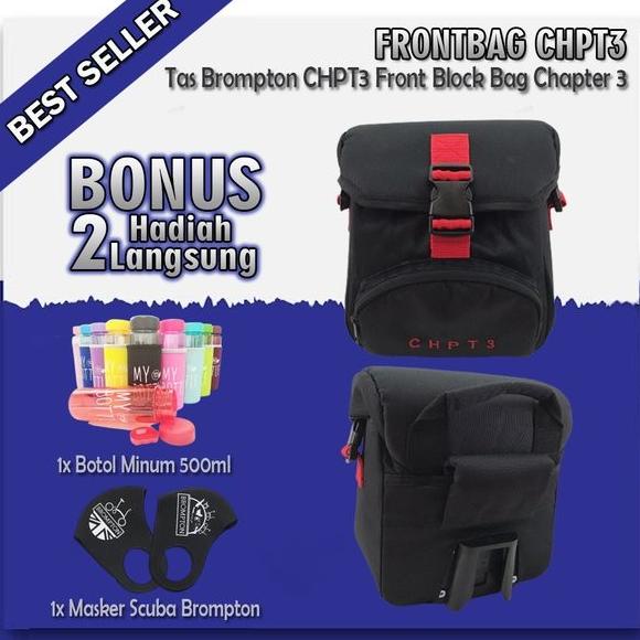 TAS BROMPTON CHPT3 FRONT BLOCK BAG SEPEDA LIPAT TAS DEPAN SEPEDA SDFG6546E
