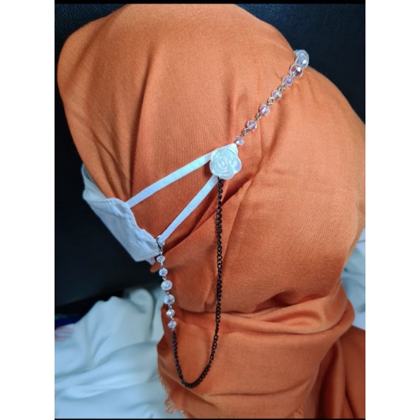 strap masker cantik bunga by puti Acc