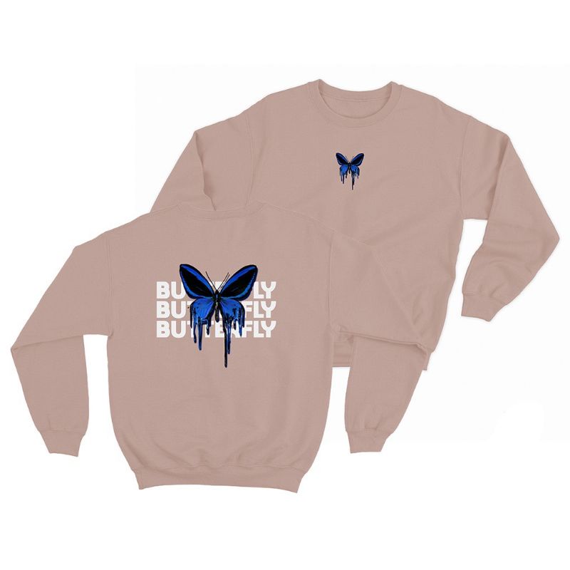 Sweater basic pria wanita (Butterfly)