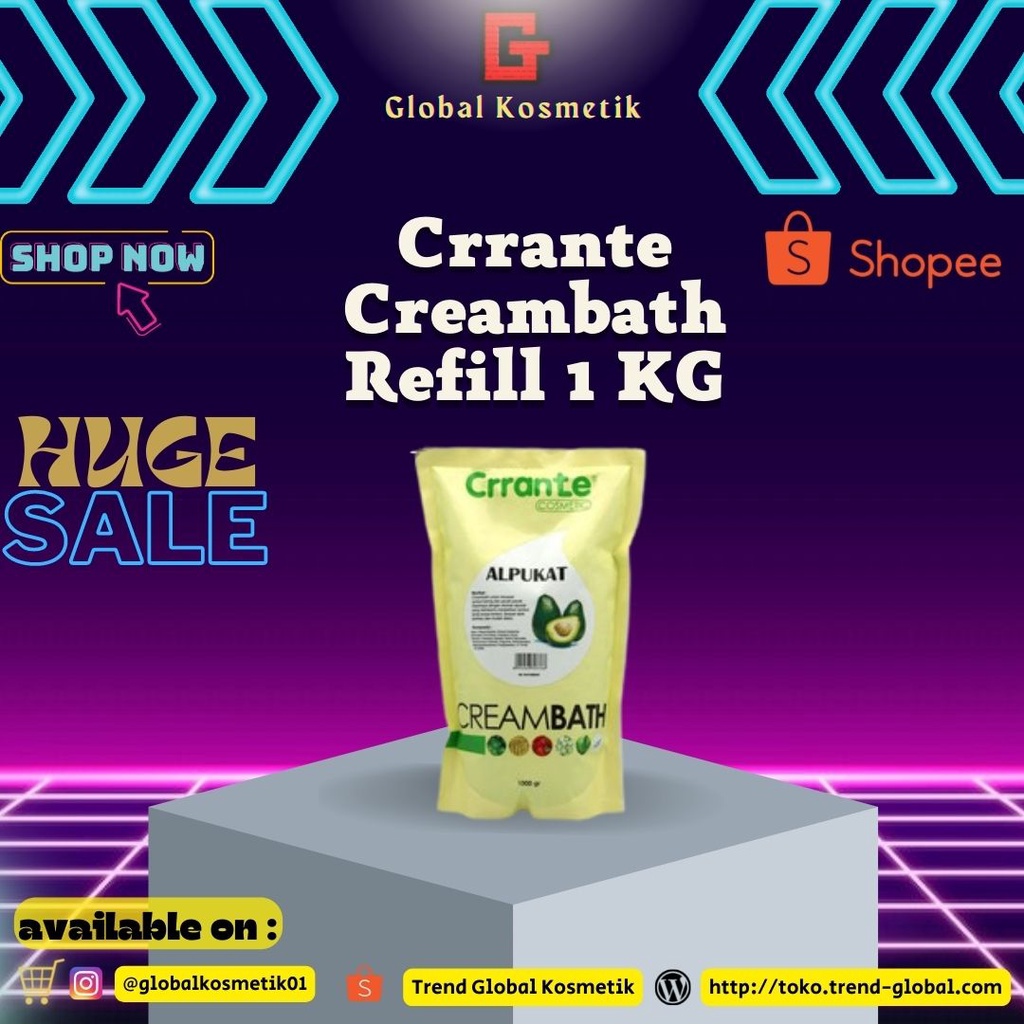 Crrante Creambath Refill 1 KG Untuk Perawatan Masker Salon Rambut
