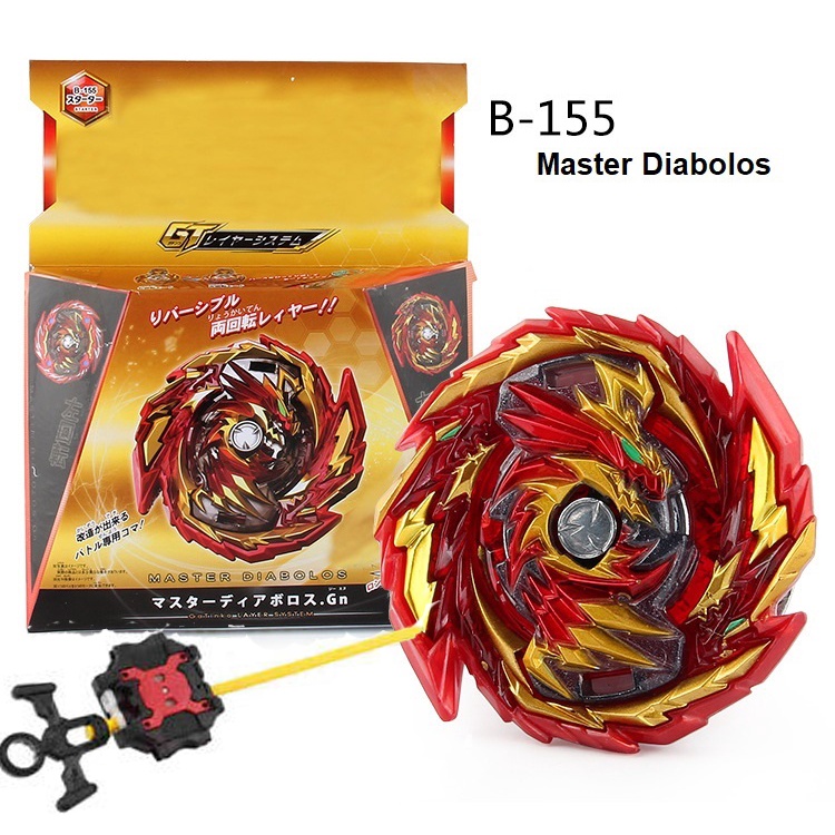Gasing Gyro Burst GT Merk Flame B-155 Master Diabolos Generate