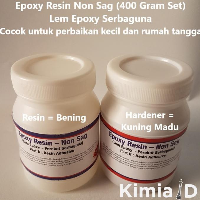 

Epoxy Resin Non Sag - 400 Gr - Lem Epoxy Resin - Lem Material