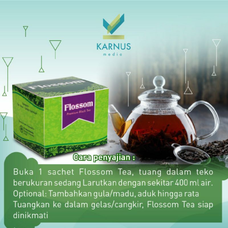 Teh Hitam Berkolagen FLOSSOM Premium Black Tea