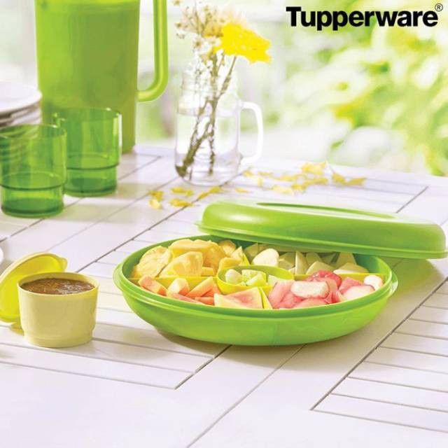 Serving Center Tupperware - Tempat Saji Makanan - Peralatan Saji sekat (Tanpa tepak kecil tengah)