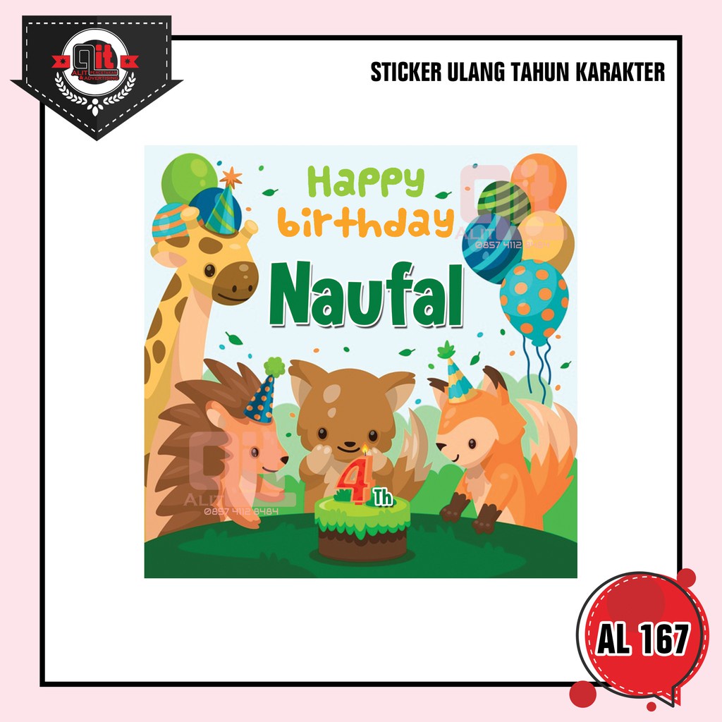 

STICKER LABEL TASYAKURAN ULTAH