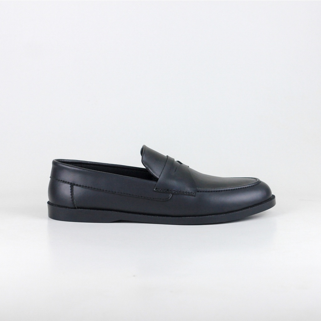 ELVRA - Sepatu Pria Sepatu Kasual Sepatu Casual Loafer - New Flow Full Black