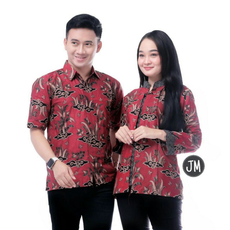 BATIK COUPLE ATASAN WANITA ATASAN PRIA blus batik