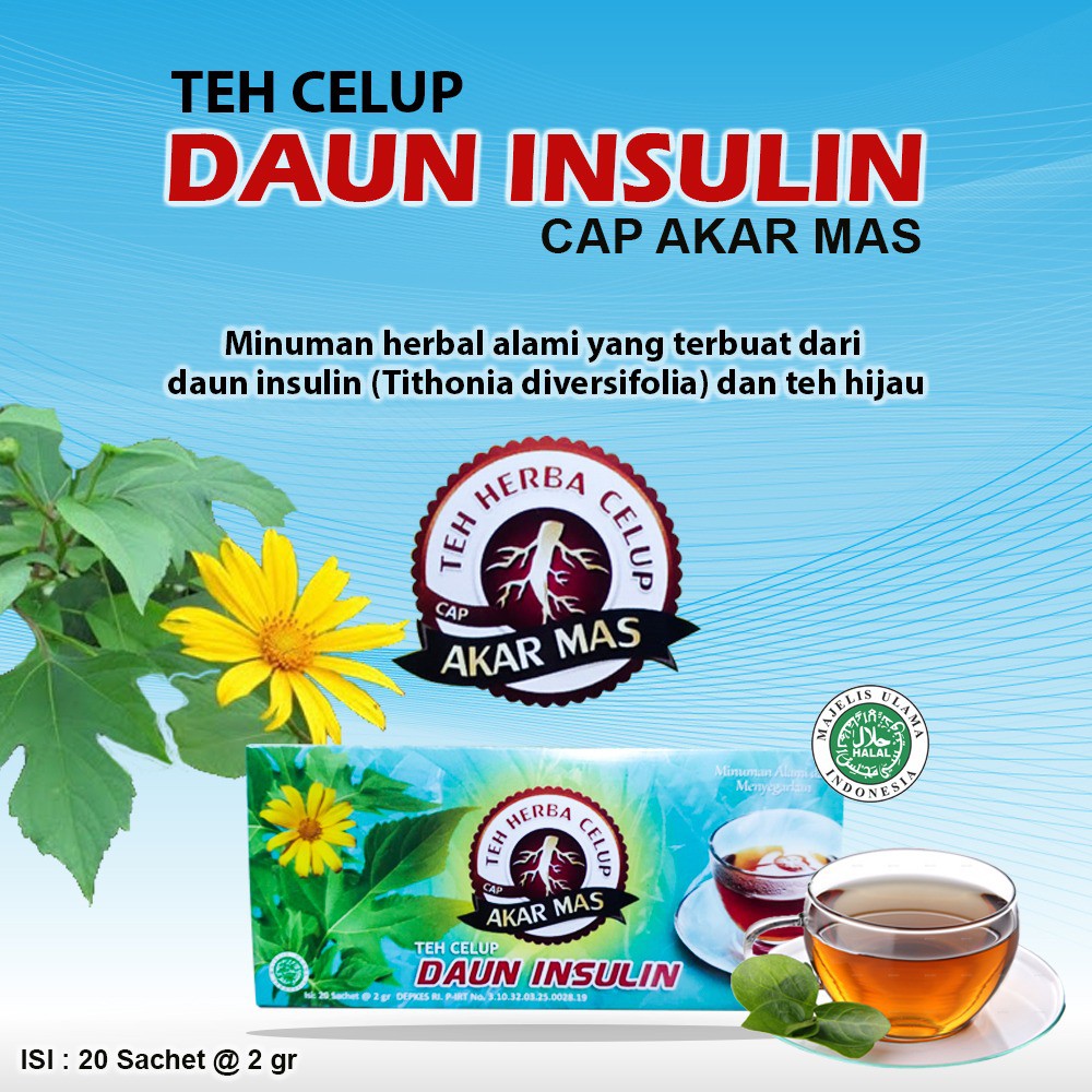 

Teh Celup Daun Insulin Obat Diabetes Herbal