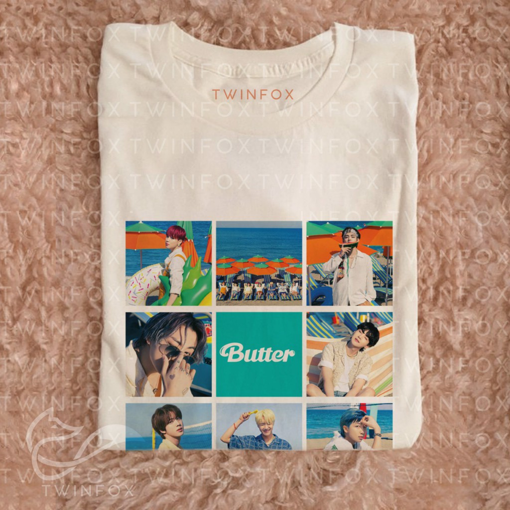 Kaos Kpop Unisex OT7 Butter Photo Tosca Ver