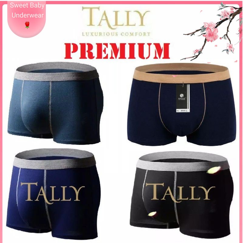 COD [ 3 PCS ] TALLY || CD BOXER PRIA TALLY ORIGINAL ASLI || CELANA DALAM BOXER LAKI LAKI TALLY || BO