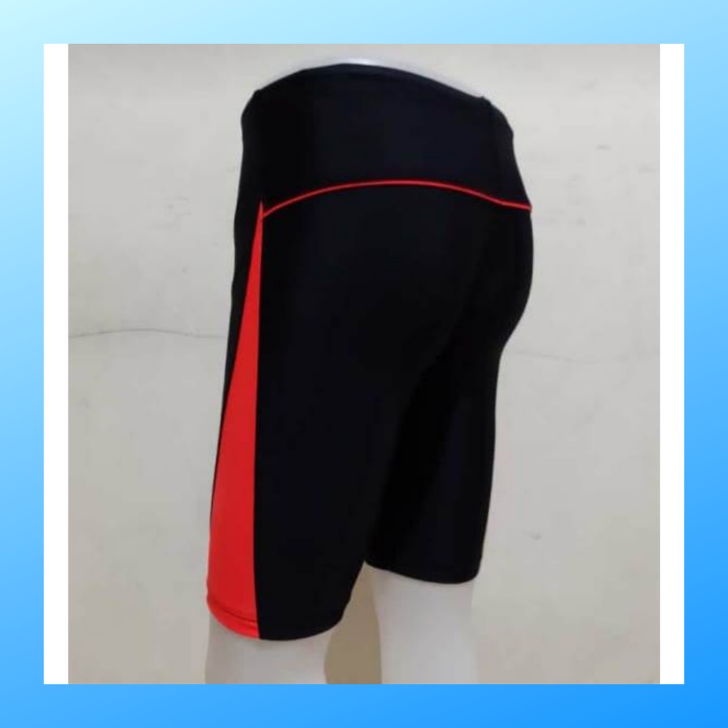 Celana renang pria manset pendek futsal outfit short pants wanita sepak bola dewasa kostum legging strech pakaian olahraga surfing apparel diving menset sport casual sepeda compression suit base layer voli hitam orange