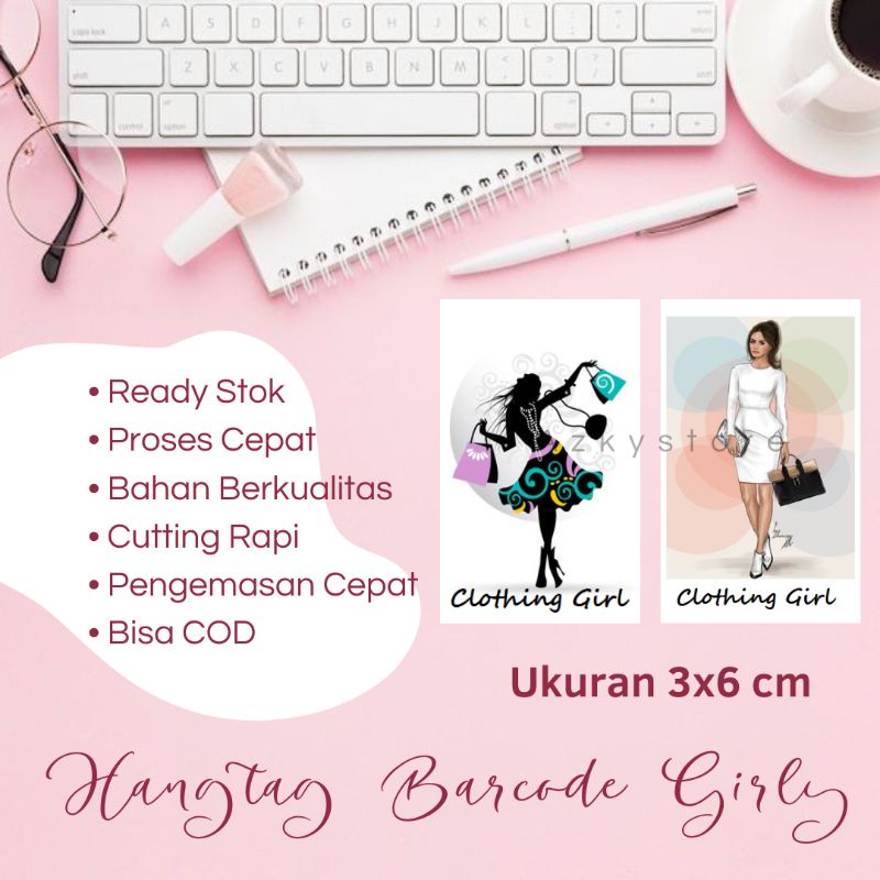 

HANG TAG | HANGTAG | PRICE | TAG | LABEL | BAJU | HARGA | MERK | HANTAG | HANDTAG | GIRLY 60 PCS