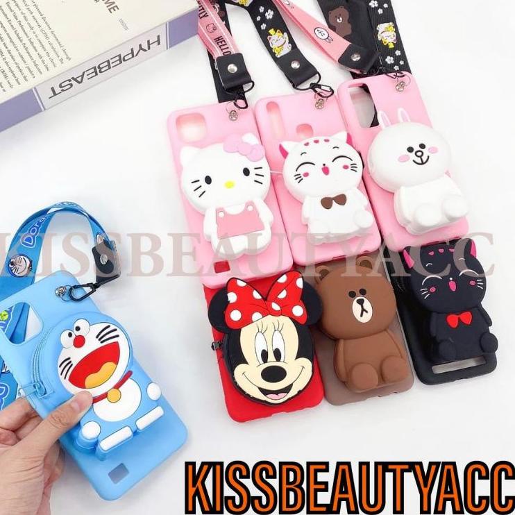 [DISCOUNT CB086] OPPO A16/ A15/ A15S/ A7/ A5S/ A12/ A11K/ A54/ SOFT CASE KARAKTER/BONEKA DOMPET KOIN
