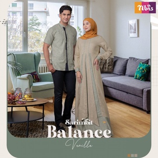 Jual SARIMBIT NIBRAS TERBARU 2022 Nibras Balance Gamis Vanilla & Koko