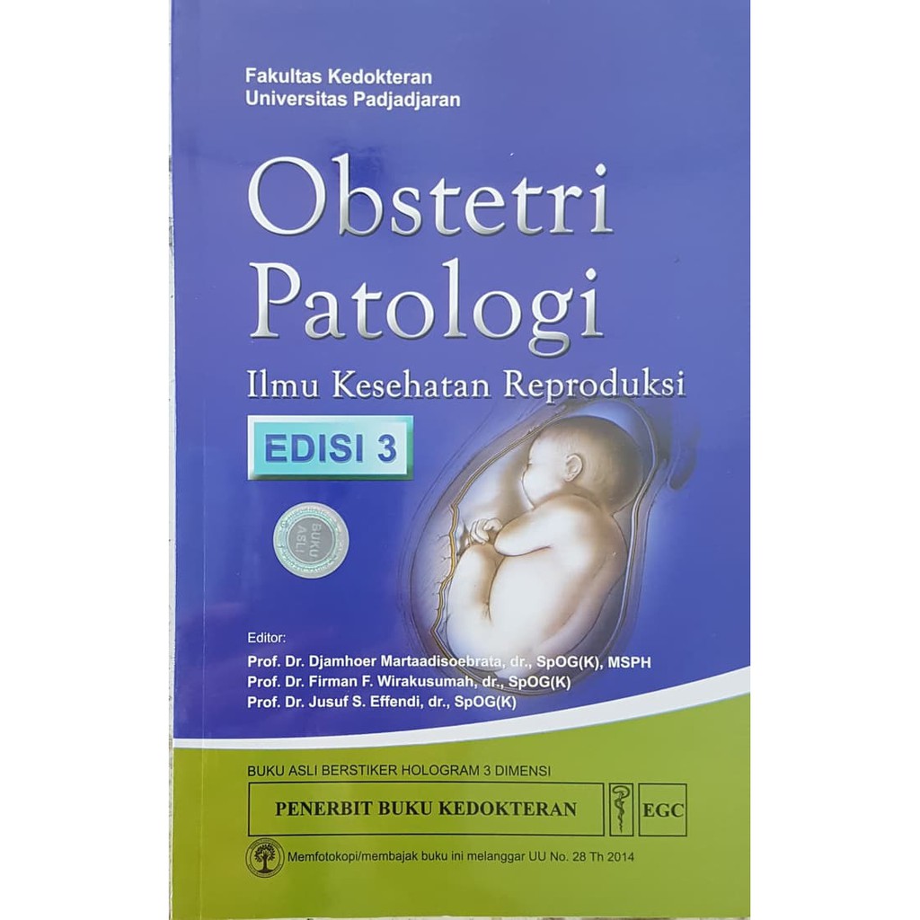 TERBARU ORIGINAL Obstetri Patologi Edisi 3 - FK Unpad