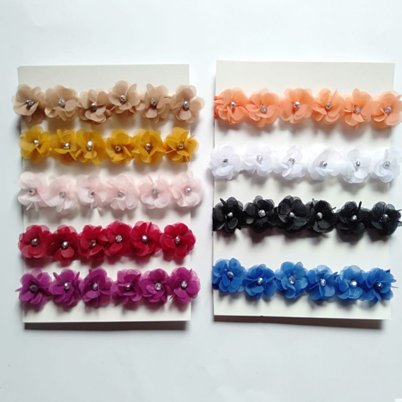 bandana bayi mahkota bunga