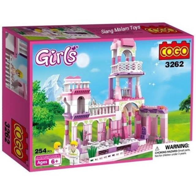 Lego Bricks Rumah Rumahan Istana Cogo Girls untuk anak cewek perempuan
