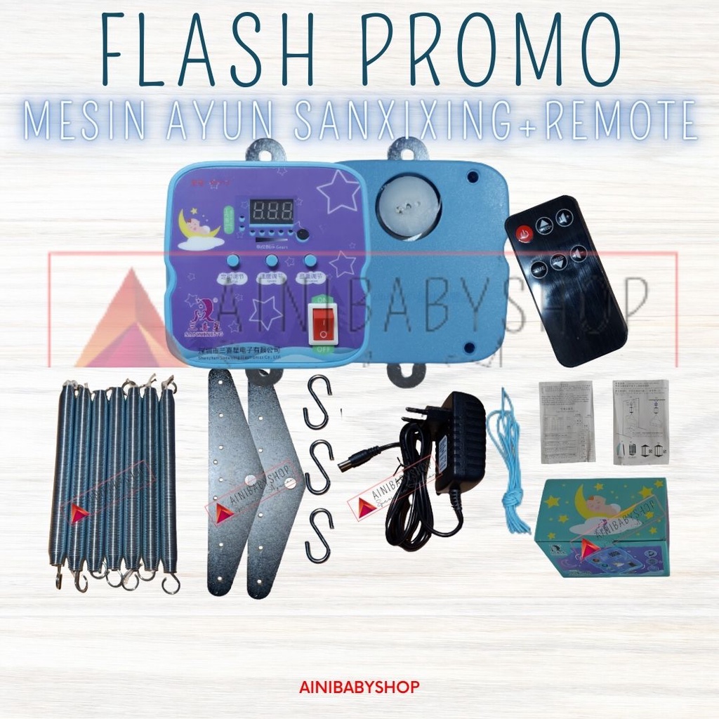 Mesin Ayunan SANXIXING REMOTE Mesin Murah Ayunan Elektrik Murah Ayunan Listrik Ayunan Otomatis Ayunan Bayi ainibabyshop FLASH PROMO