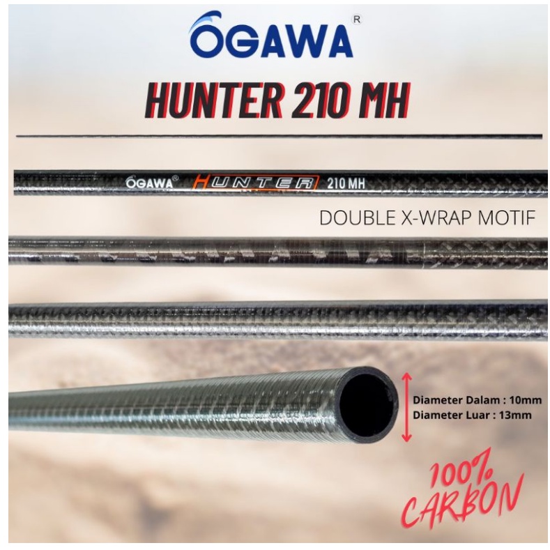 Blank joran Pancing Carbon Ogawa Hunter 210 cm