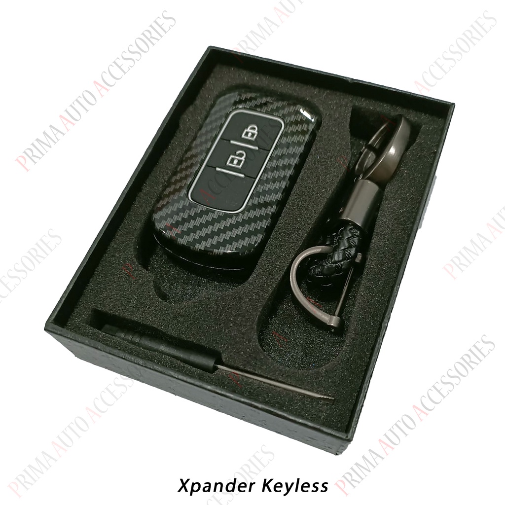 Casing Kunci Remote Mobil Carbon Fiber - Xpander Keyless