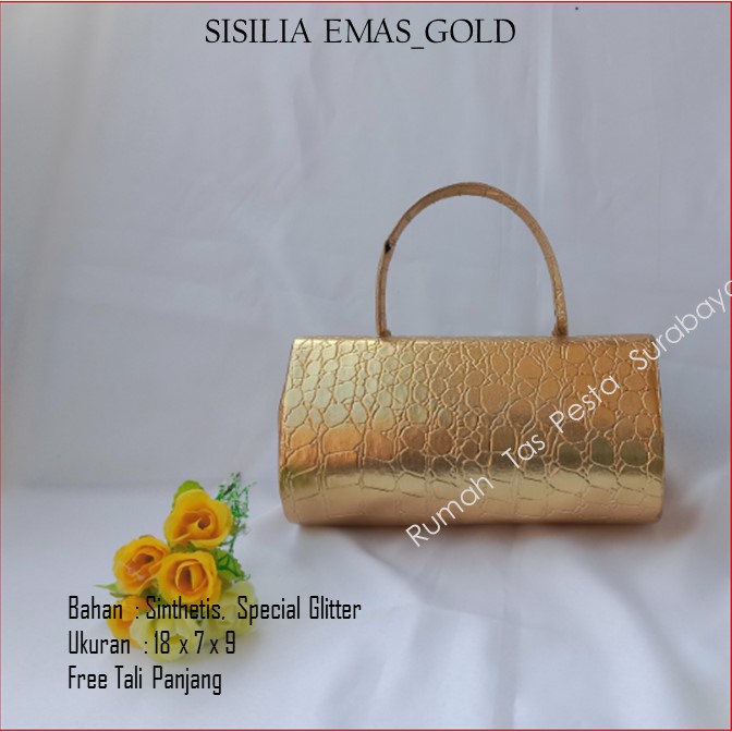 Tas Pesta,Tas Kecil,Tas Imut,SISILIA EMAS_GOLD