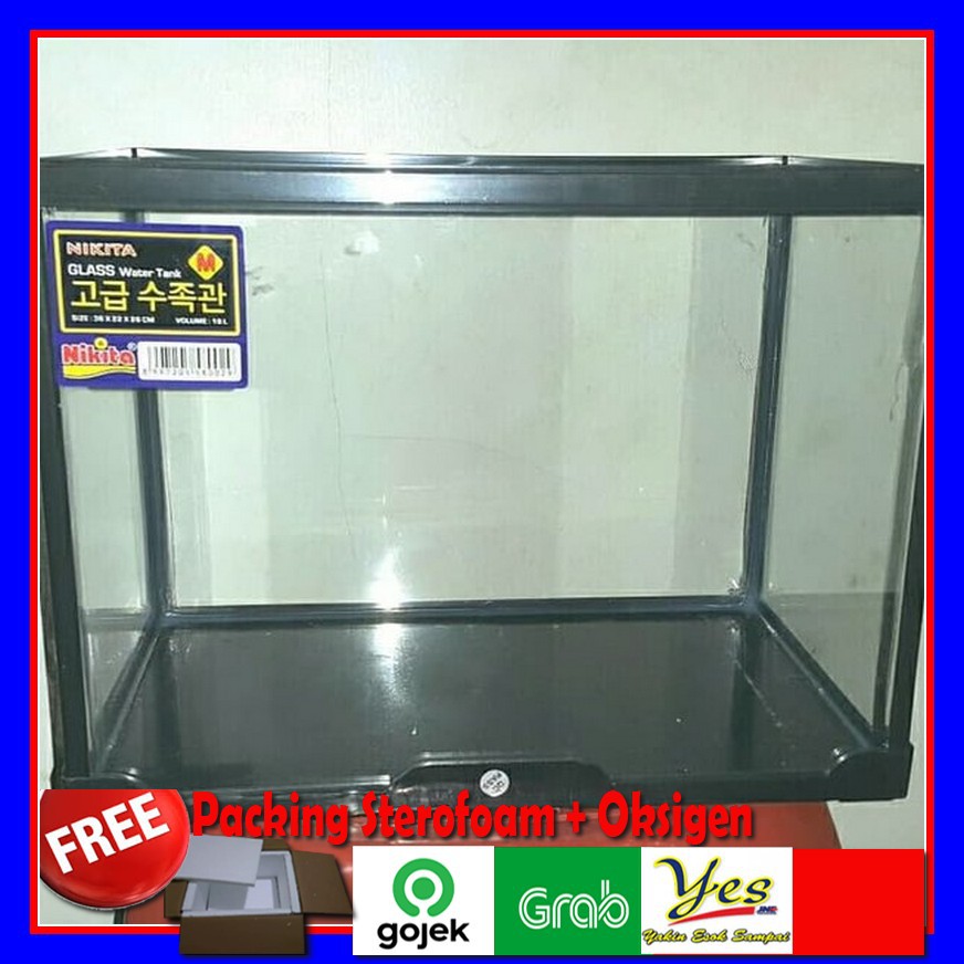 Aquarium Akuarium Plastik Ikan Hias bahan mika FIber Akrilik Nikita Ukuran Medium untuk Aquascape