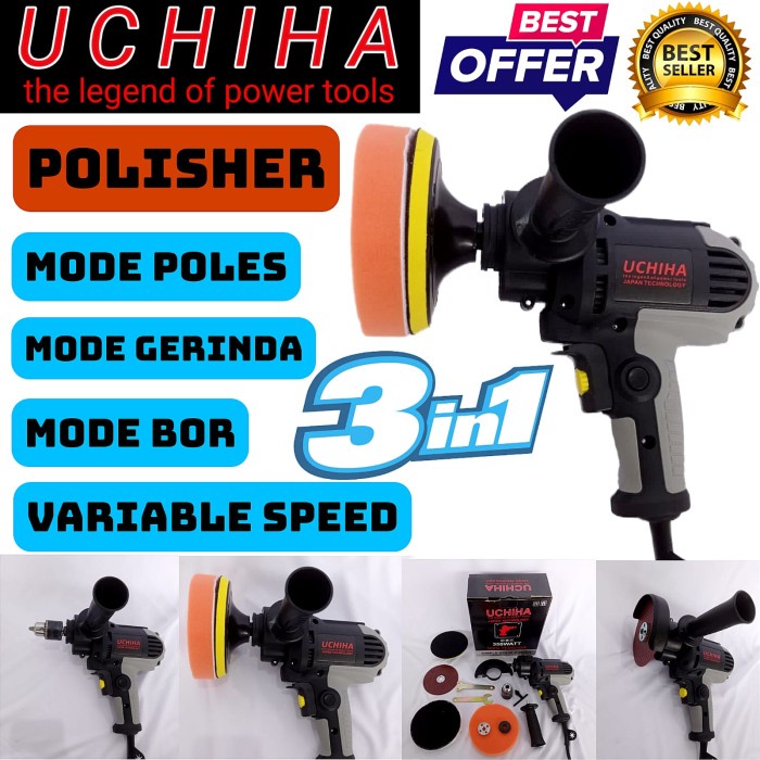 mesin poles mobil amplas variable speed UCHIHA ori