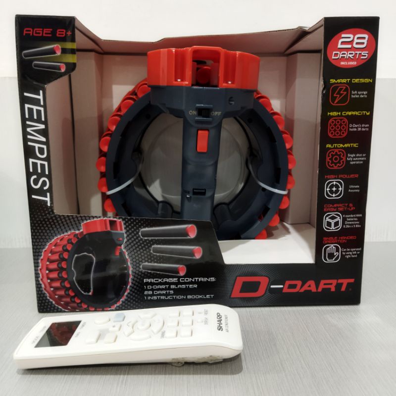 ori original D-dart blaster tempest soft bullet mainan anak tembak tembakan pistol gun toys toy boy boys hadiah anak laki cowok ultah kado dart glower gift