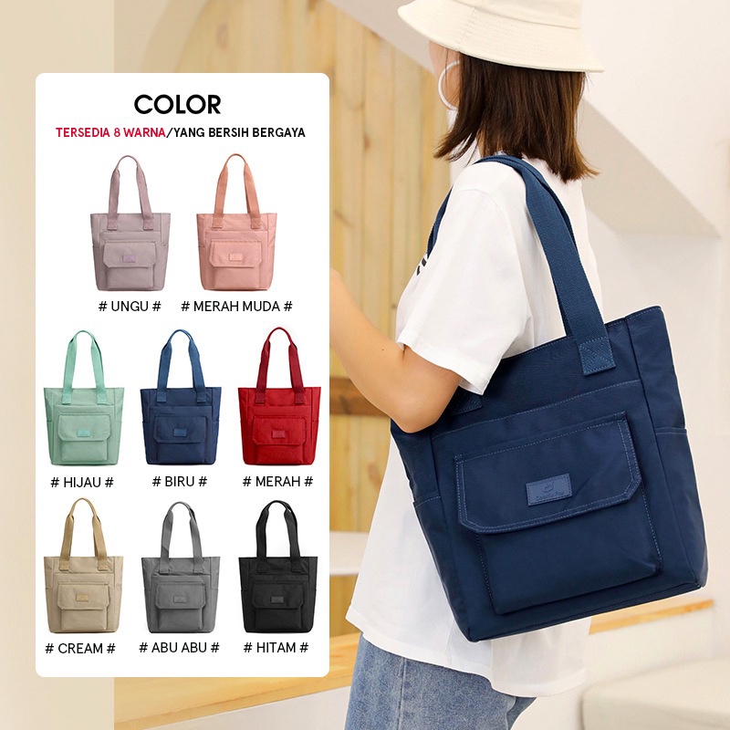 Hathin muii COLORFUL FOX 0443 TOTEBAG LAPTOP  HARUIICAA Tas Selempang Wanita Shoulder Bag Wanita Hand Bag Wanita WATER RESISTANT